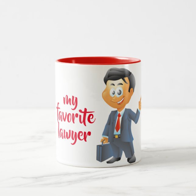 ***MY FAVORITE LAWYER*** Two-Tone COFFEE MUG (Center)