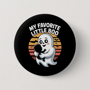 My Favorite Little Boo Halloween T-shirt Button