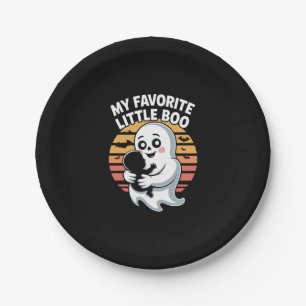 My Favorite Little Boo Halloween T-shirt Paper Plates
