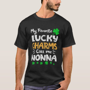 My Favorite Lucky Charms Call Me Nonna Funny St Pa T-Shirt