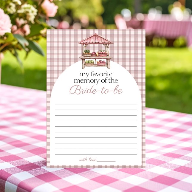My Favorite Memory Country Market Bridal game card (Creator Uploaded)