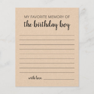 My Favorite Memory Of The Birthday Boy