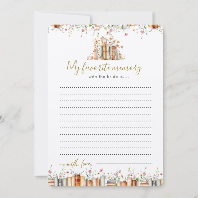 My Favorite Memory with the Bride - Book Themed (Front)