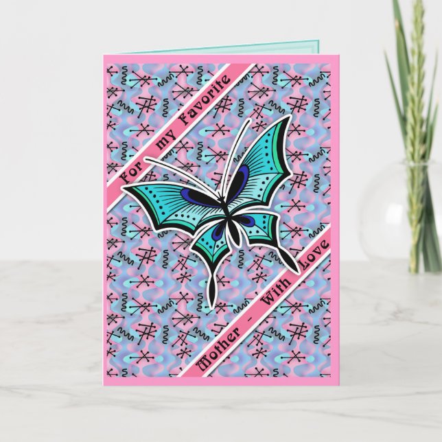 My Favorite Mother (Personalized) Card (Front)