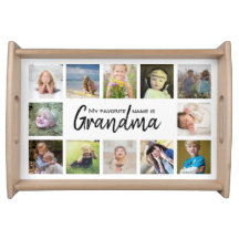 My Favorite Name is Grandma Photo Keepsake Serving