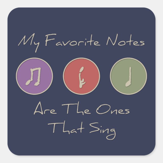 My Favorite Notes Sticker (Front)