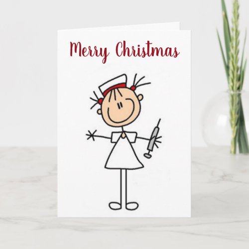 MY FAVORITE NURSE AT CHRISTMAS HOLIDAY CARD