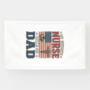 My Favorite Nurse Calls Me Dad Vintage Shirt Desig Banner