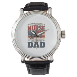 My Favorite Nurse Calls Me Dad Vintage Shirt Desig Watch