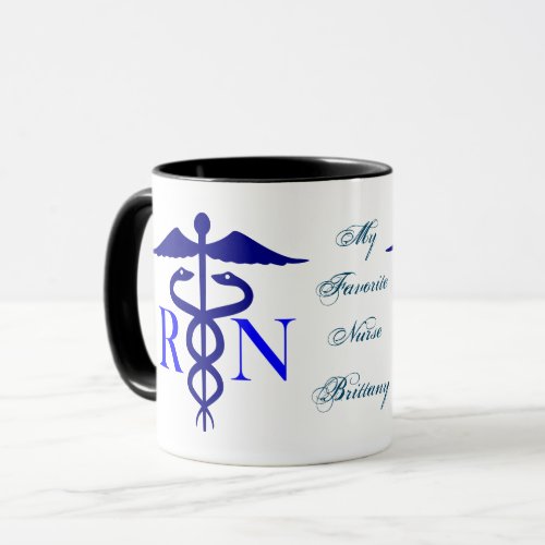 My Favorite Nurse Mug Personalize It