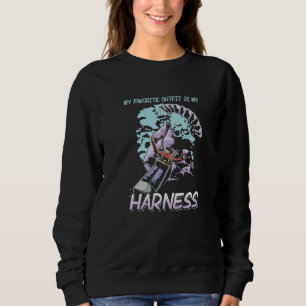 My Favorite Outfit Is My Harness Skydiving Paragli Sweatshirt