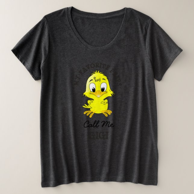 My Favorite Peeps Call Me Gigi Grandma Shirt (Design Front)