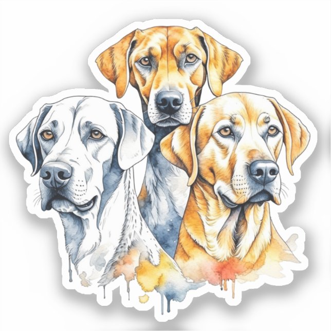 My Favorite People are Dogs Sticker (Front)