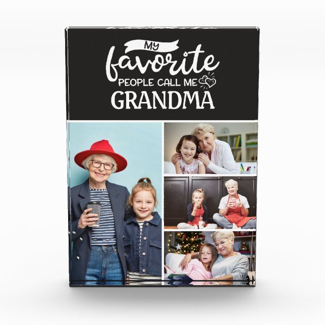 My favorite people call me| 4 family photo collage (Front)