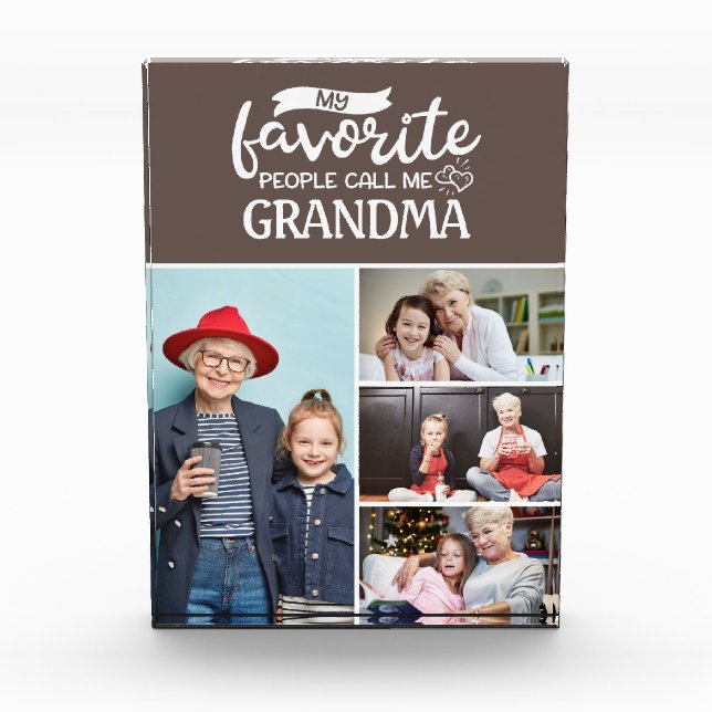 My favorite people call me| 4 family photo collage (Front)
