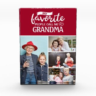 My favorite people call me| 4 family photo collage