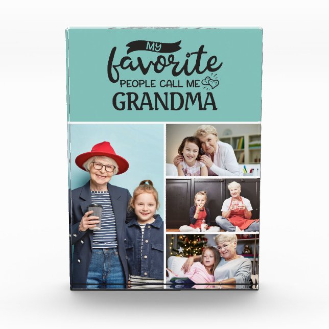 My favorite people call me| 4 family photo collage (Front)