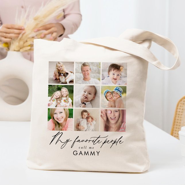 My Favorite People Call Me Collage Custom Tote Bag (Creator Uploaded)