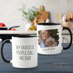 My Favorite People Call Me Dad Custom Photo Mug