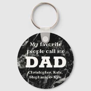 My Favorite People Call Me Dad Father's Day Keychain