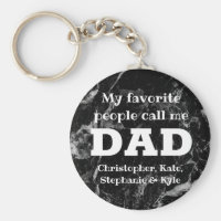 My Favorite People Call Me Dad Father's Day Keychain