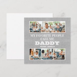 My Favorite People Call Me Daddy Father's Day Holiday Card