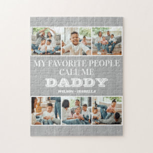 My Favorite People Call Me Daddy Father's Day Jigsaw Puzzle
