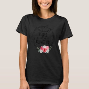 My Favorite People Call Me Godmother Women Floral T-Shirt