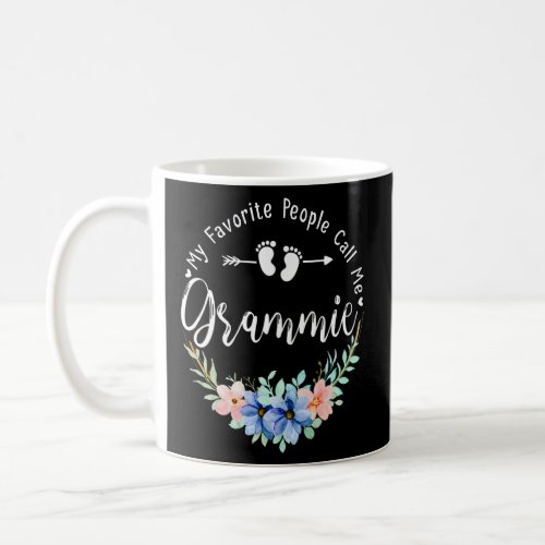 My Favorite People Call Me Grammie Women Flower Gr Coffee Mug
