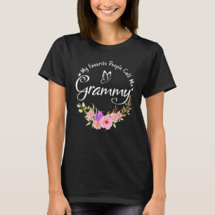 My Favorite People Call Me Grammy Women Flower Dec T-Shirt