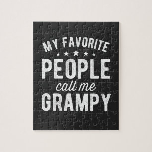 my favorite people call me grampy jigsaw puzzle