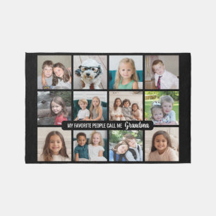 My Favorite People Call Me Grandma - 12 Photo Rug