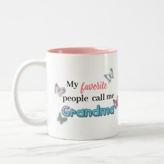 My Favorite People Call Me Grandma Heart Butterfly