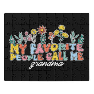 My Favorite People Call Me Grandma Jigsaw Puzzle