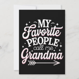 My Favorite People Call Me Grandma Mother’s Day Invitation