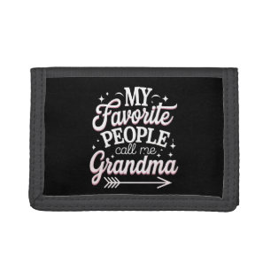 My Favorite People Call Me Grandma Mother’s Day Trifold Wallet