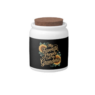 My Favorite People Call Me Grandma Mother's Day Candy Jar