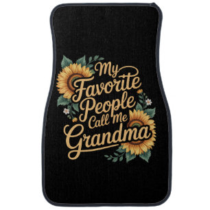 My Favorite People Call Me Grandma Mother's Day Car Floor Mat