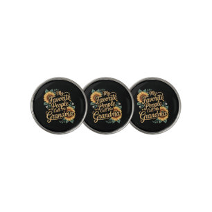 My Favorite People Call Me Grandma Mother's Day Golf Ball Marker