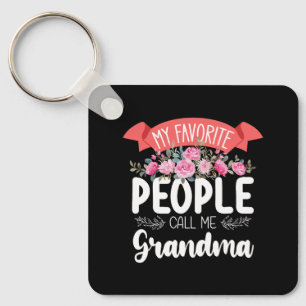 My Favorite People Call Me Grandma Mother's Day Keychain