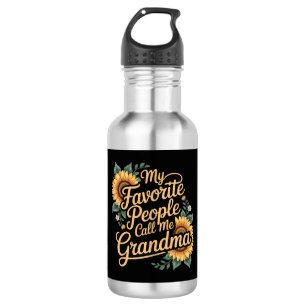 My Favorite People Call Me Grandma Mother's Day Stainless Steel Water Bottle
