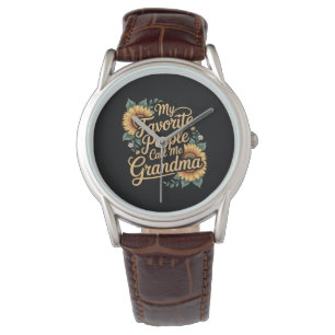 My Favorite People Call Me Grandma Mother's Day Watch