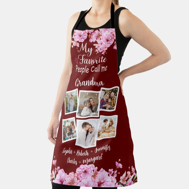 My Favorite People Call Me Grandma, Names & photos Apron (Insitu)
