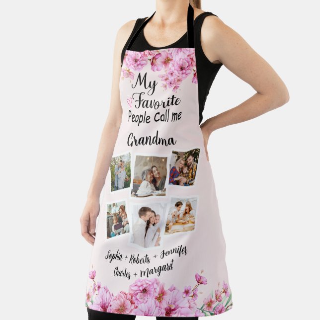 My Favorite People Call Me Grandma, Names & photos Apron (Insitu)