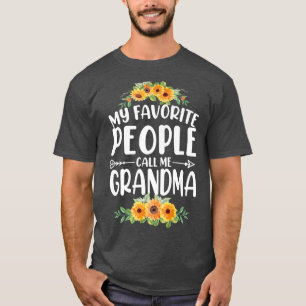 My Favorite People Call Me Grandma Sunflower Mothe T-Shirt