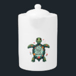 My Favorite People Call Me Grandma Turtle - Grandm Teapot<br><div class="desc">My Favorite People Call Me Grandma Turtle - Grandma Gift T-Shirt</div>