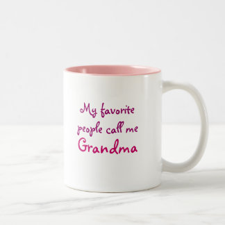 My favorite people call me Grandma Two-Tone Coffee Mug