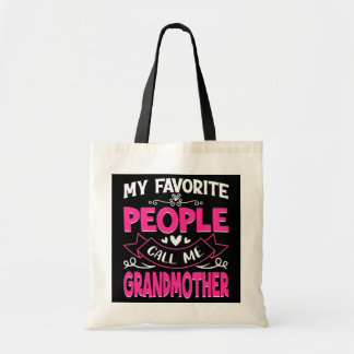 My Favorite People Call Me Grandmother Cute Tote Bag