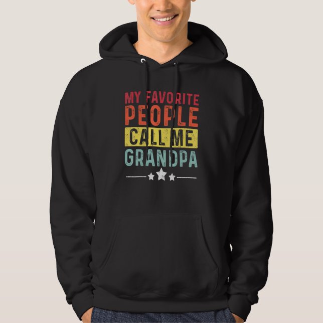 My Favorite People Call Me Grandpa Awesome Grandfa Hoodie (Front)