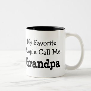 My Favorite People Call Me Grandpa Two-Tone Coffee Mug